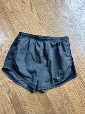 Nike Women's Black Athletic Running Shorts with Swoosh